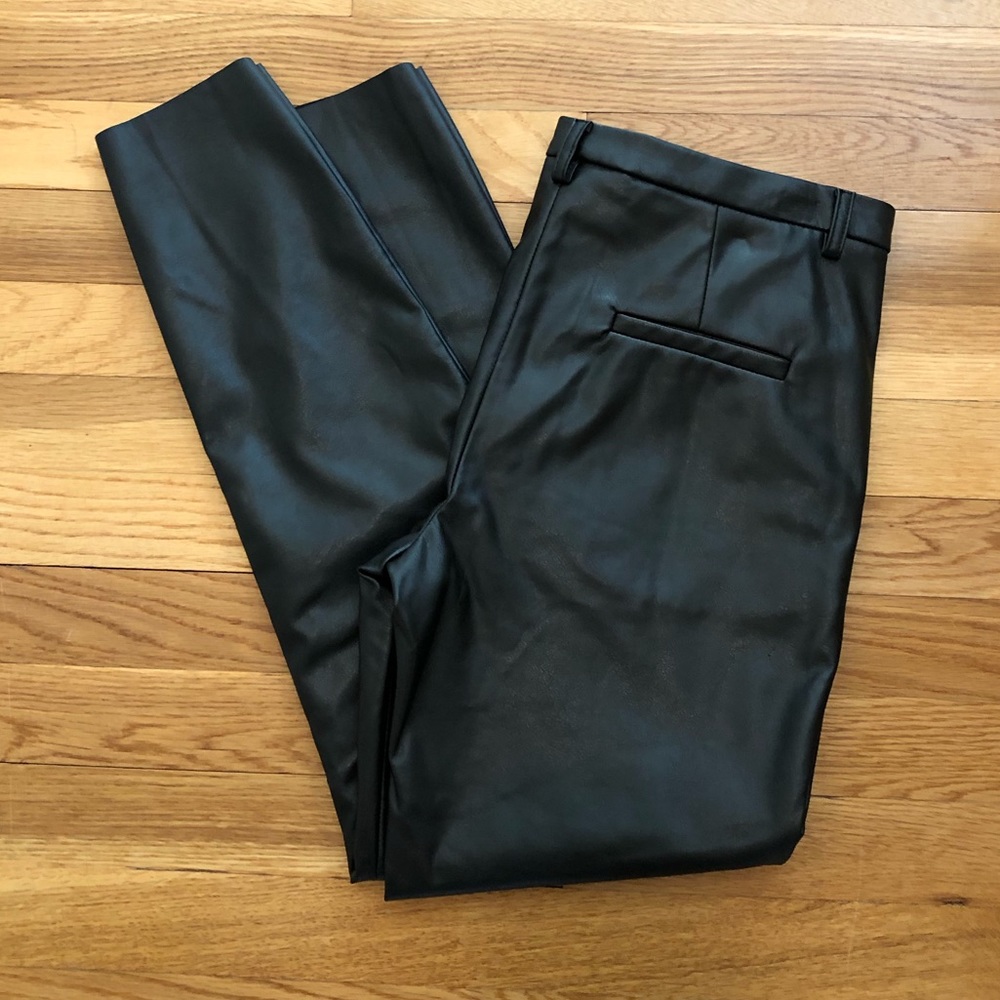 Barena Venezia Black Vegan Leather Pants - Picture 6 of 8